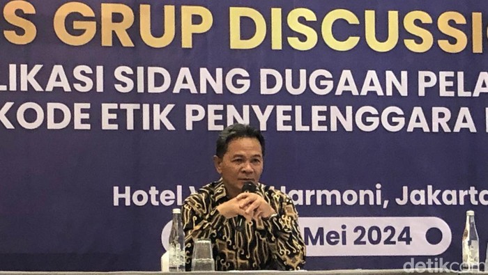 Ketua DKPP Heddy Lugito. (Rifka Amalia/detikcom)
