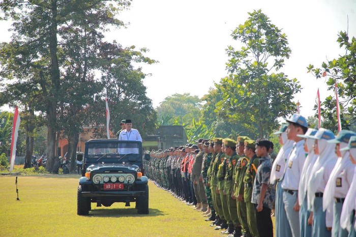 Kodim 0724 Klaten menggelar upacara pembukaan TNI Manunggal Membangun Desa (TMMD) Sengkuyung Tahap II tahun anggaran 2024 Desa Karangdukuh, Kecamatan Jogonalan.