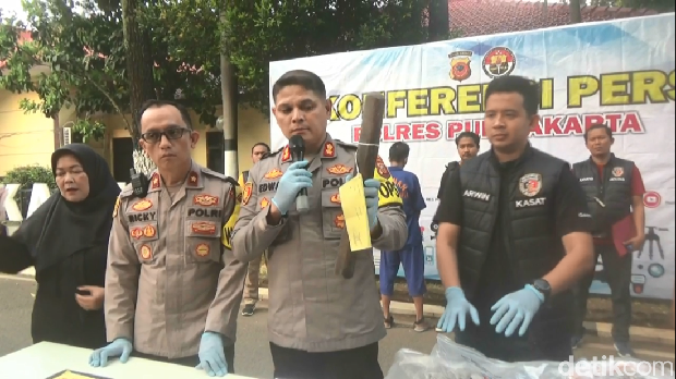 Konferensi pers pembunuhan Asiah di Purwakarta