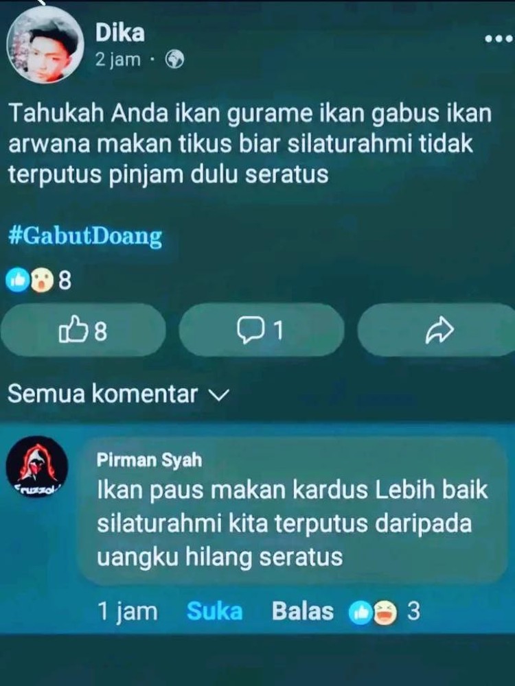 Chat berikut ini jadi gambaran bahwa warga +62 lumayan random orang-orangnya. Ada aja tingkahnya yang bikin nyengir.