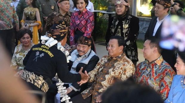 Prabowo Subianto menghadiri acara HUT Hendropriyono. (Tim media Prabowo)