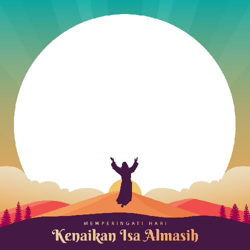 Twibbon Kenaikan Yesus Kristus. (detikcom)