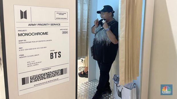 BTS Pop Up Store di Metro Gancit. (CNBC Indonesia/Rindi Salsabila)