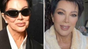 Kris Jenner asli vs foto di media sosialnya Foto: Boredpanda