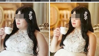 Akun fotografer Korsel membagikan foto hasil editan yang diinginkan kliennya. Foto: Boredpanda