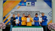 Golkar, PAN dan Demokrat Teken MoU Menangkan Jaro Ade di Pilbup Bogor