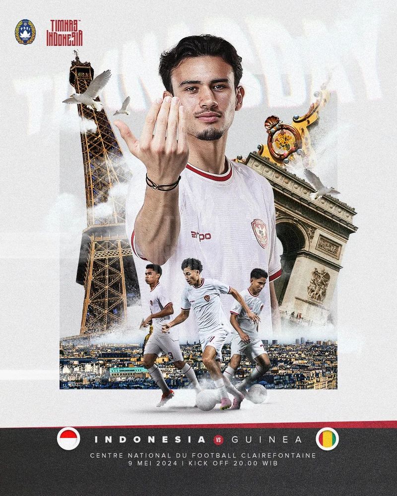 Jadwal Timnas Indonesia vs Guinea Playoff Olimpiade Paris 2024