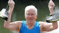 Bugar Banget! Kakek Usia 93 Masih Aktif Marathon, Ke Gym 6 Kali Seminggu