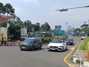 One Way Arah Jakarta Diterapkan, Simpang Gadog Lancar