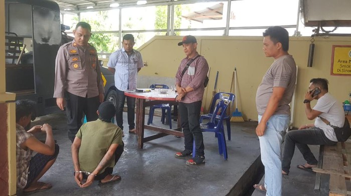 Penangkapan 3 pencuri AC dan TV di hotel di Banda Aceh. (Dok Polresta Banda Aceh)