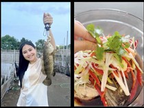 Prilly Latuconsina Masak Ikan Kerapu Kukus Hasil Pancingan Sendiri!