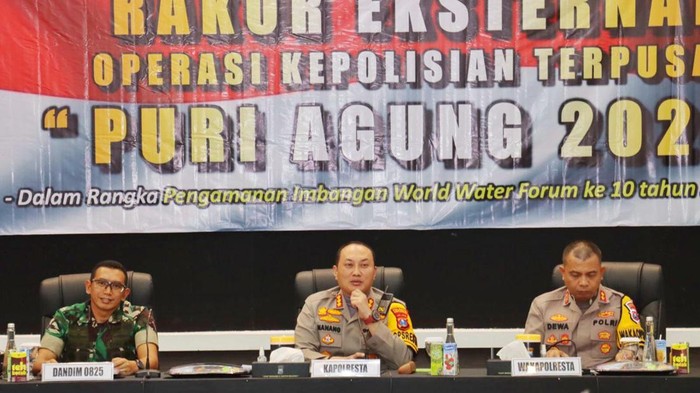 Rakor Lintas Stakeholder pengamanan WWF di Polresta Banyuwangi.