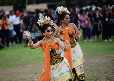 Tari Sekar Jempiring maskot kota Denpasar, Bali. (Dok Kemendikbud)