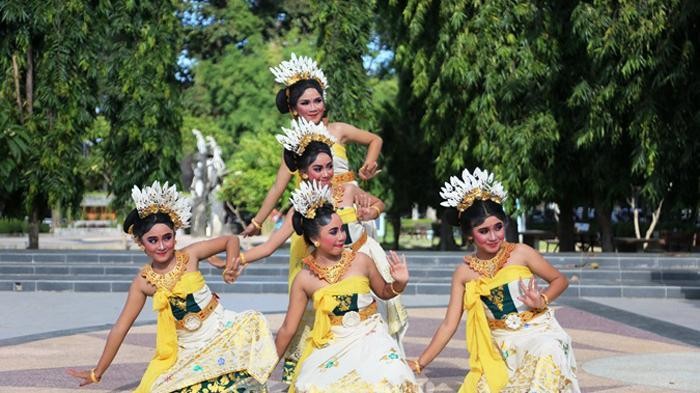 Tari Sekar Jempiring maskot kota Denpasar, Bali. (Dok Pemkot Denpasar)