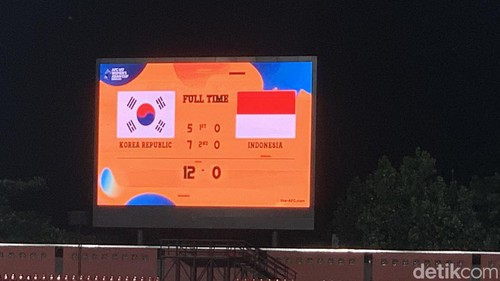 Timnas Putri Indonesia U-17 kalah 0-12 dari Korea Selatan di Piala Asia U-17 Wanita di Gianyar, Bali.