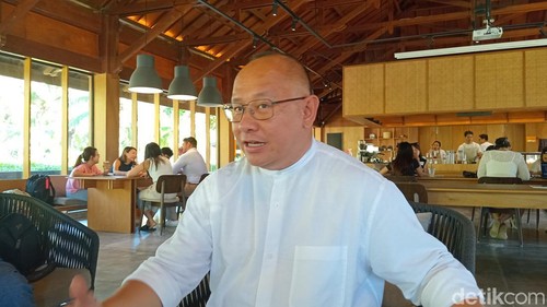 Direktur Operasional ITDC The Nusa Dua Troy Reza Warokka saat ditemui wartawan di Nusa Dua, Badung, Jumat (10/5/2024). (Aryo Mahendro/detikBali)