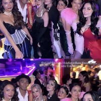 Mewah dan meriah, pesta ulang tahun geng Aries itu ramai dihadiri oleh para rekan artis. Sesuai dengan tema, para tamu undangan juga hadir mengenakan kostum mereka yang tak kalah menarik perhatian. Dalam foto terlihat Erica Carlina, Olla Ramlan, Nirina Zubir, hingga Rachel Vennya hadir dan ikut meramaikan acara tersebut. Foto: Instagram