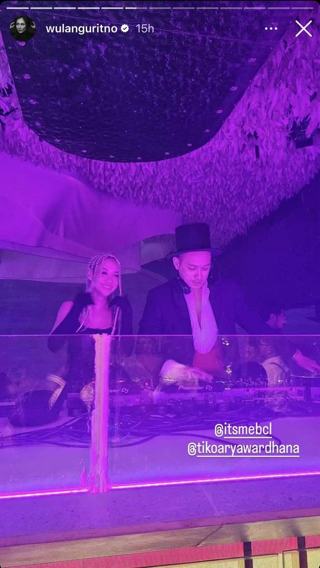 BCL rupanya juga mengajak sang suami, Tiko Aryawardhana untuk menjadi DJ di acaranya tersebut. Foto: Instagram