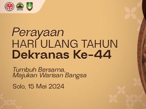 HUT ke-44 Dekranas Tahun 2024: Sejarah dan Acara Peringatannya