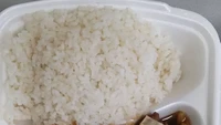 Terakhir ini menu makan siang petugas pemadam kebakaran di Slovakia, cukup sederhana dengan nasi dan tumisan daging. Foto: Pool/Site