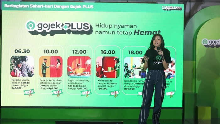 PT GoTo Gojek Tokopedia Tbk melalui unit bisnisnya Gojek kini menawarkan paket langganan bernama Gojek PLUS. Paket langganan ini membuat pengguna Gojek mendapatkan diskon di setiap transaksi di seluruh layanan.
