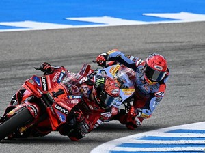 Hasil Sprint Race MotoGP Belanda: Bagnaia Juara, Marquez Apes Lagi