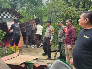 Bangunan Liar di Kampus Unri Jadi Tempat Pesta Narkoba Dibongkar-Dibakar