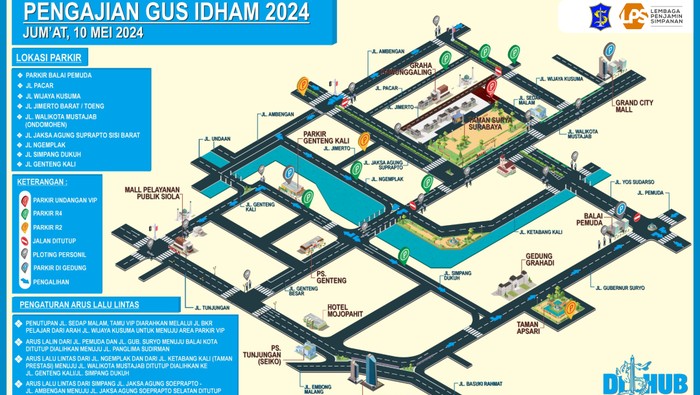 pengaliahn arus lalin pengajian gus iqdam di surabaya