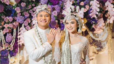 Foto: Cantiknya Mahalini, Gadis Bali Jadi Pengantin Sunda Dinikahi Rizky Febian