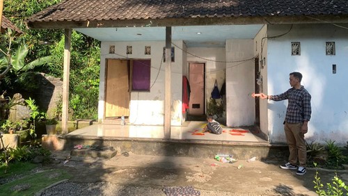 Polsek Abang melakukan olah TKP balita tewas tenggelam di Desa Ababi, Kecamatan Abang, Kabupaten Karangasem. (Dok. Polsek Abang)