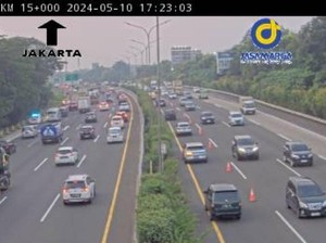 Lalin Tol Jagorawi Arah Jakarta Padat, Contraflow Diterapkan