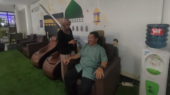Suasana di Asrama Haji Bekasi (Dwi/detikcom)