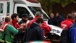 Foto Udara Tabrakan Kereta Api di Argentina