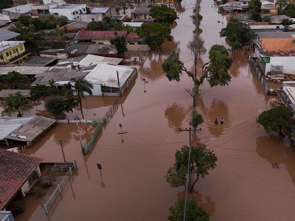 Foto Udara Terkini Banjir di Brasil