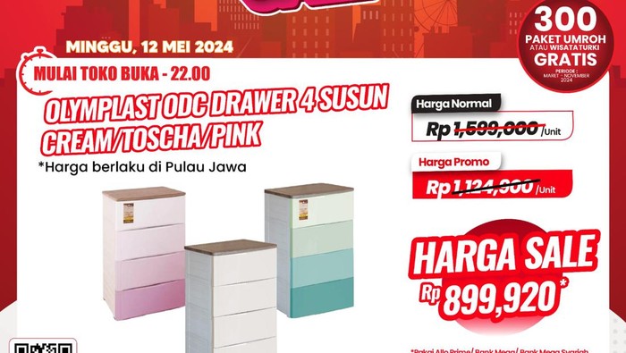 Transmart Full Day Sale-lemari susun