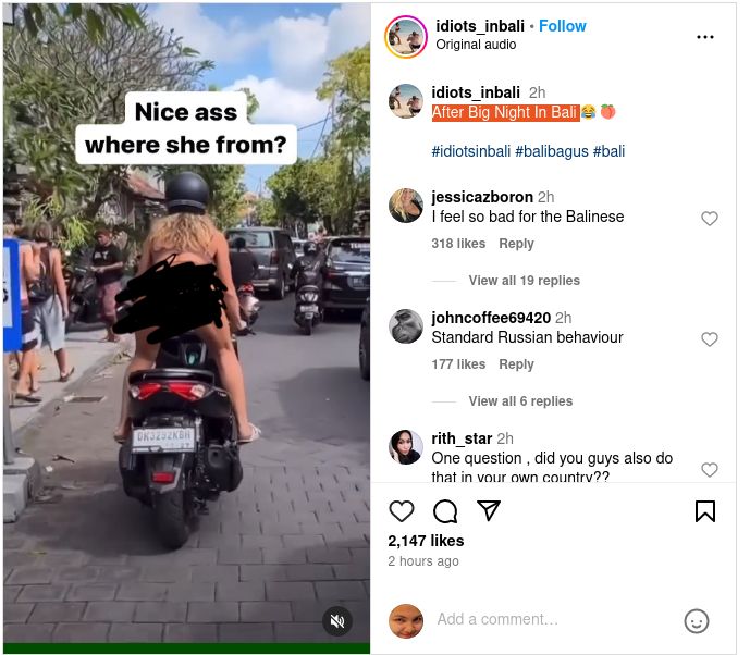 Bule Twerking di Bali