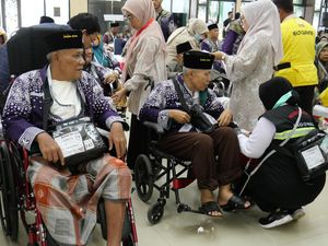 90% JCH Kloter 2 Embarkasi Palembang Tercatat Risti, Petugas Diminta Sigap