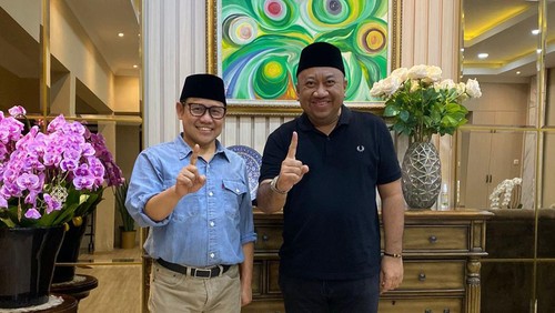 DPW PKB  NTB Lalu Hadrian Irfani bersama Ketua Umum PKB Muhaimin Iskandar.