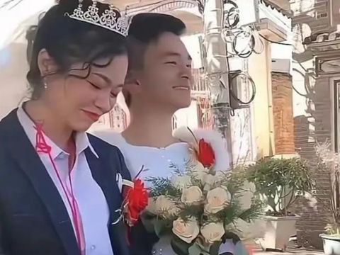 Foto pernikahan pasangan Truong Cuong dan Tieu Hong, mendadak jadi atensi warganet.