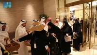 Sementara itu di Makkah, jemaah haji asal Afrika Selatan mulai tiba pada Kamis (9/5/2024). Kedatangan mereka disambut Perusahaan Mutawif untuk Jamaah Haji dari Negara-negara Afrika Non-Arab. Foto: Saudi Press Agency
