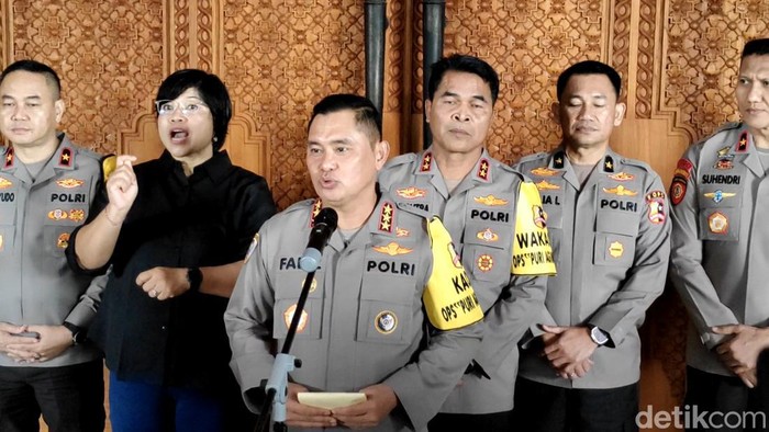 Kepala Badan Pemelihara Keamanan (Kabaharkam) Polri Komjen Fadil Imran seusai koordinasi pengamanan WWF di Puspem Badung, Bali, Minggu (12/5/2024). (Foto: Agus Eka/detikBali)