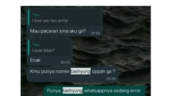 Wah, kok bisa error WhatsApp-nya? Foto: X/Arygxth_