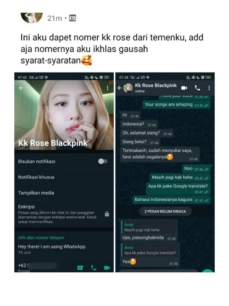 Kumpulan Chat Kocak Fans Kpop Bocil, Ada yang Ngaku Jadi Lisa Blackpink Kelakuan polos bocil memang suka bikin ngakak sendiri. Berikut ini contohnya. Yang lagi minum, awas nyembur.