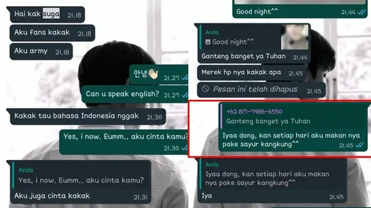 Kumpulan Chat Kocak Fans Kpop Bocil, Ada yang Ngaku Jadi Lisa Blackpink Kelakuan polos bocil memang suka bikin ngakak sendiri. Berikut ini contohnya. Yang lagi minum, awas nyembur.