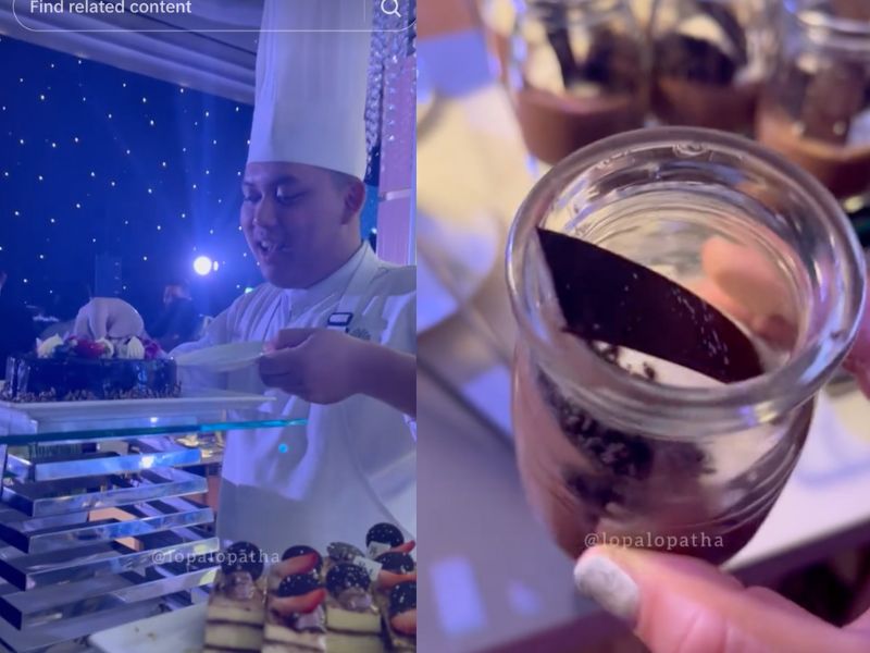 Makanan di pernikahan Mahalini dan Rizky Febian