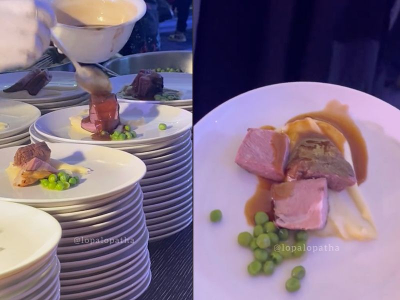 Makanan di pernikahan Mahalini dan Rizky Febian