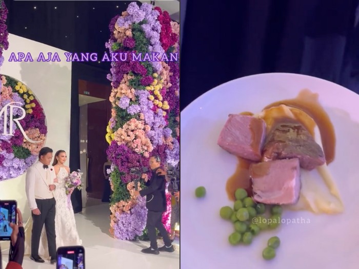 Makanan di pernikahan Mahalini dan Rizky Febian