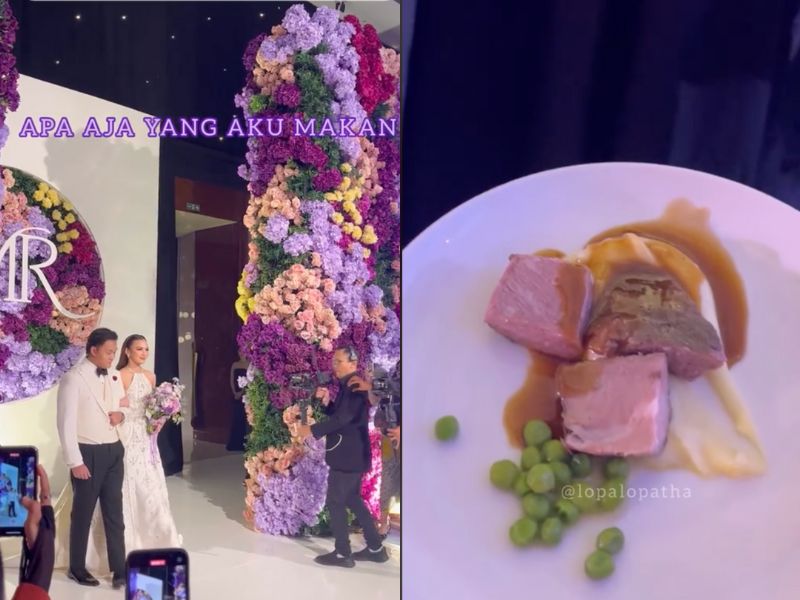 Makanan di pernikahan Mahalini dan Rizky Febian
