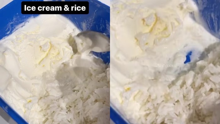 Nasi campur es krim