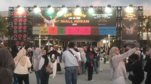 Konser Niall Horan The Show: Live On Tour di Jakarta diselenggarakan di Beach City International Stadium, Ancol, Jakarta Utara. Dok. 20Detik